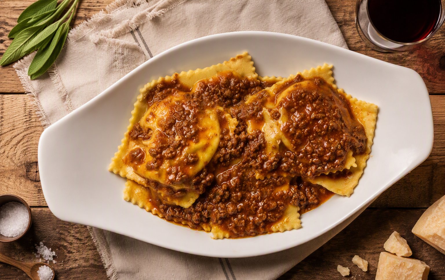Tortelli maremmani al ragù